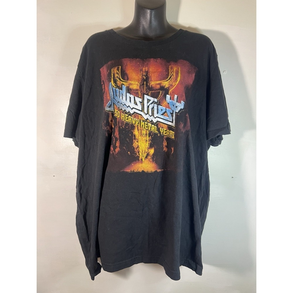 Men's Xxl 2022 World Tour Judas Priest Graphic Tee Music Concert Rock